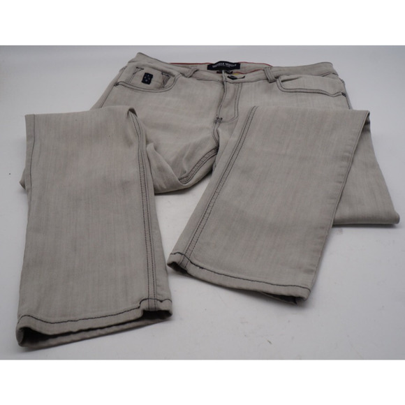 Sherman Morgan St. Johns Jeans 34x30 Straight Slim St John Stretch Distressed - Picture 2 of 10